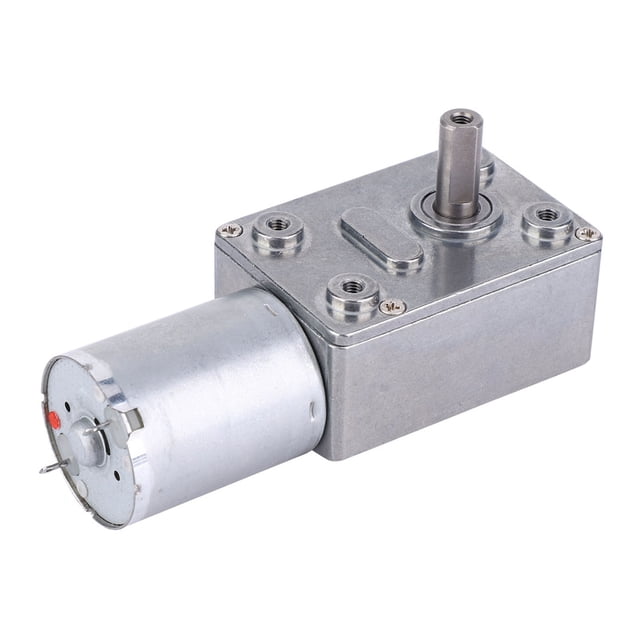 Motor de reducción de velocidad de CC tipo micro con engranaje helicoidal de torsión grande de 12 V (100)