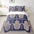 thumbnail image 2 of Homewish Bohemian Mandala Bedding Comforter Set 7-Piece for Teens Boys Girls,Hippie Floral Flower King Bedding Sets,Exotic Style Ultra Soft Bed Sheets,Ultra Soft Home Decor,Reversible, 2 of 8