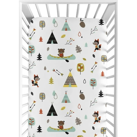 UPC: 0846480031949 | Outdoor Adventure Collection Crib Sheet – Print