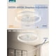 thumbnail image 3 of Ventilador de techo LEDIARY, 50 cm, luz regulable, 6 velocidades, color blanco, 3 of 8