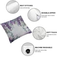 thumbnail image 4 of BANET Eucalyptus Leaves Throw Pillow Covers Leaf Plant Short Plush Pillowcase Home Decor Cushion Case for Couch Sofa Bed, Super Soft &amp; Comfortable White, 4 of 5