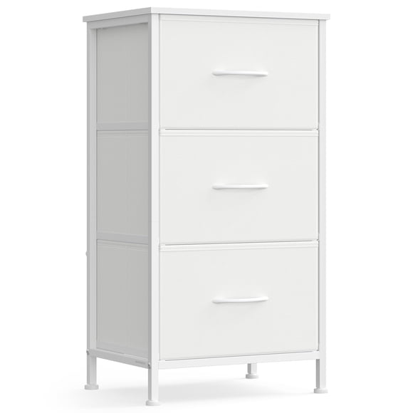 Cajonera de Almacenamiento SONGMICS BELLAH de 3 Cajones en Acero Blanco