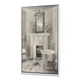 thumbnail image 1 of French Bathroom Vintage I - Traditional Bathroom Framed Canvas, 1 of 3