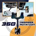 thumbnail image 3 of Phone Holder Car, 2022 Upgrade Car Rearview Mirror Phone Holder 360rotatable And Retractable Car Phone Holder Car Mount Cell Phone Holder Hands Free F, 3 of 5