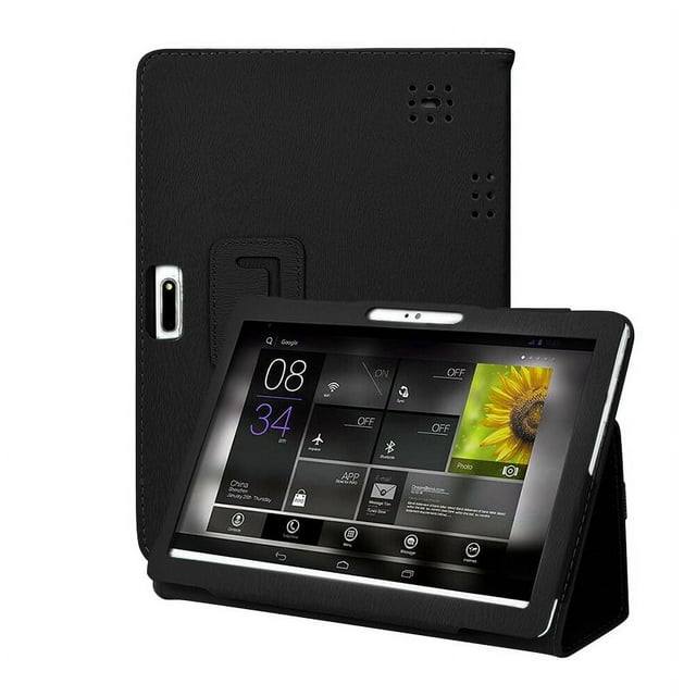 Universal 10/10.1 Inch Leather Stand Cover Case for Android Tablet 24X17cm PC Protective Cover Tablet Case Protective Cover Black