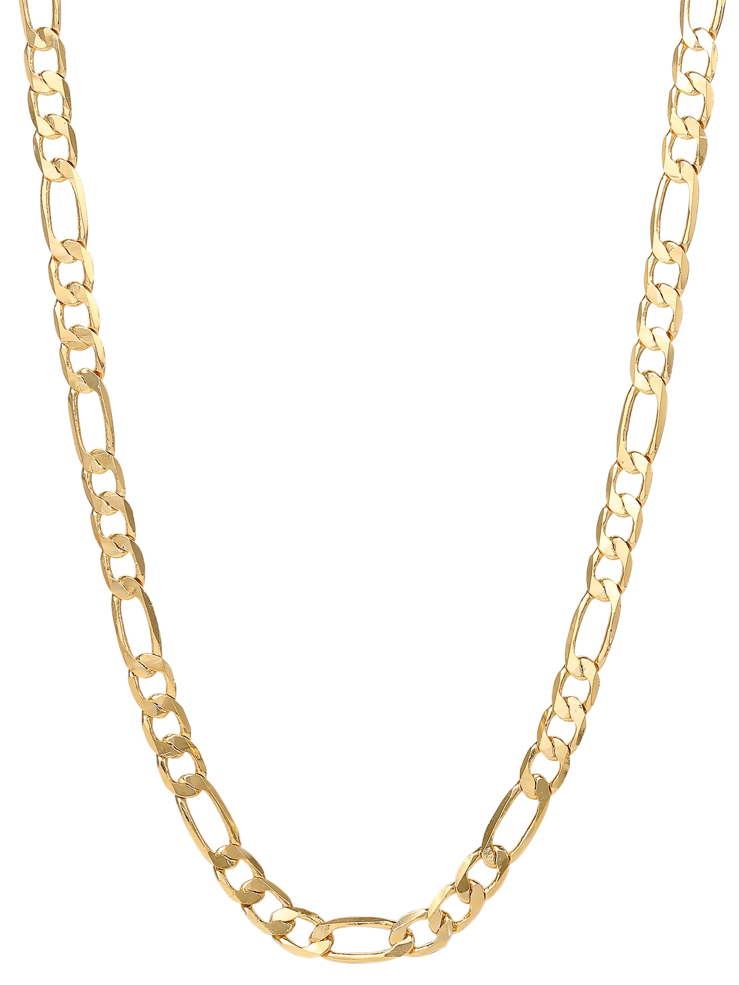 Believe by Brilliance 14kt Gold Flash Plated Figaro Chain Necklace, 18' + 2'