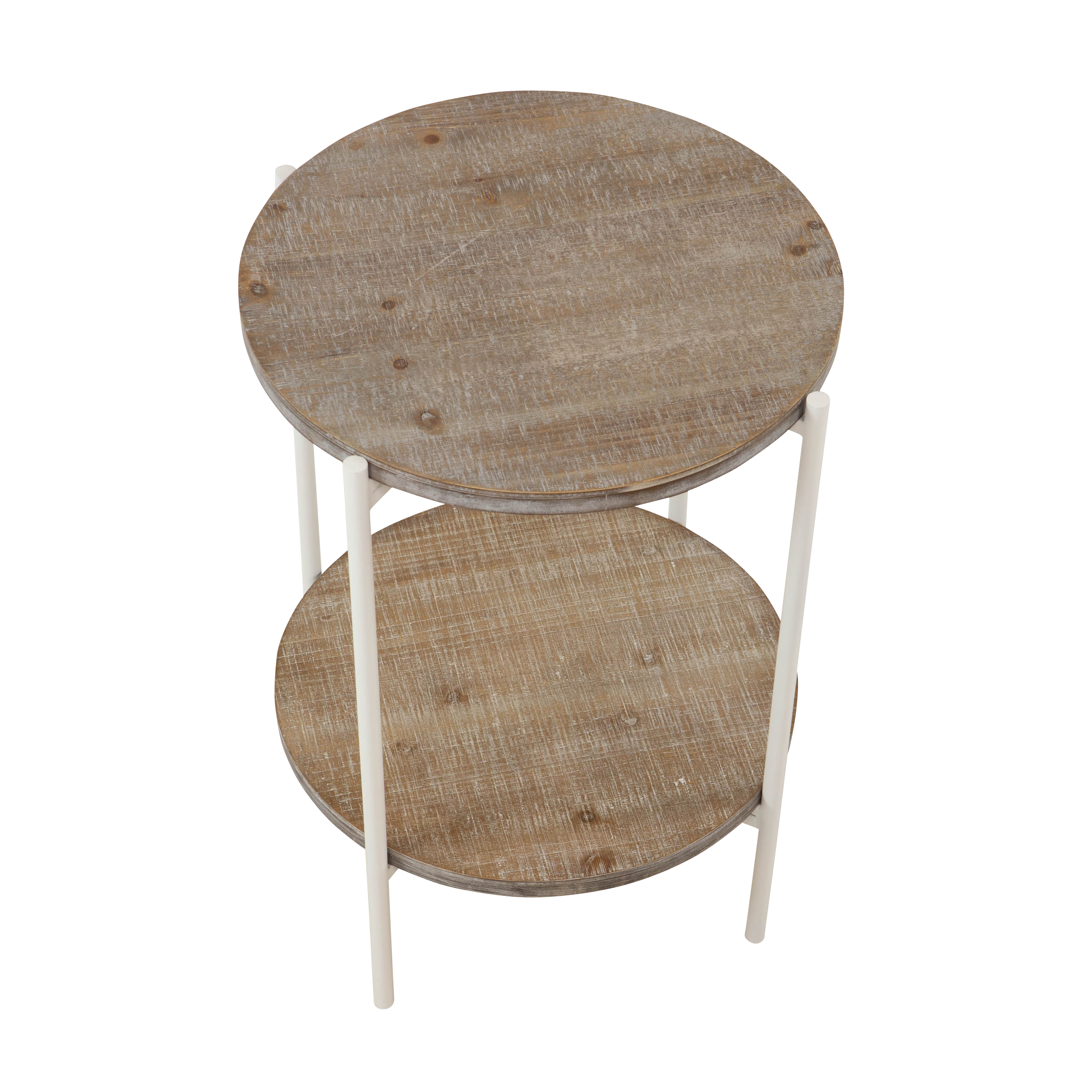 Aspire Home Accents 7791 Kamryn Modern Accent Table - Gray & White