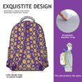 thumbnail image 5 of "Wildflower & Sunflower Backpack - Trendy School Backpack for Women, Roomy, Water-Resistant, Comfortable Straps, Floral Design for Daily Use", 5 of 6