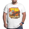 thumbnail image 1 of THin LIZZY Comfortable Stretch Men Large Size Short Sleeve Round Neck T-Shirt, 1 of 4