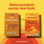 Wedderspoon Organic Manuka Honey Drops for Dry Throats, Honey & Echinacea, 20 Count