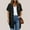 Black, variant on Bzhegqhd Women Solid Color Plus Size Open Spring Summer Casual Short Sleeved Front Open Top Cardigan Jacket with Pockets