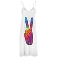 thumbnail image 5 of Tie Dye Peace Sign Sleeveless Dress dress for women dresses korean style, 5 of 6