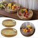 thumbnail image 3 of Woven Straw Fruit Basket Tray Easy Cleaning Basket Tray For Picnic, 3 of 5