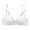 White, variant on Feancey Comfy Everyday Bras for Women No Underwire Brassiere Breathable Casual Push Up Bra Solid Color Supportive Wireless Bralettes Black 34