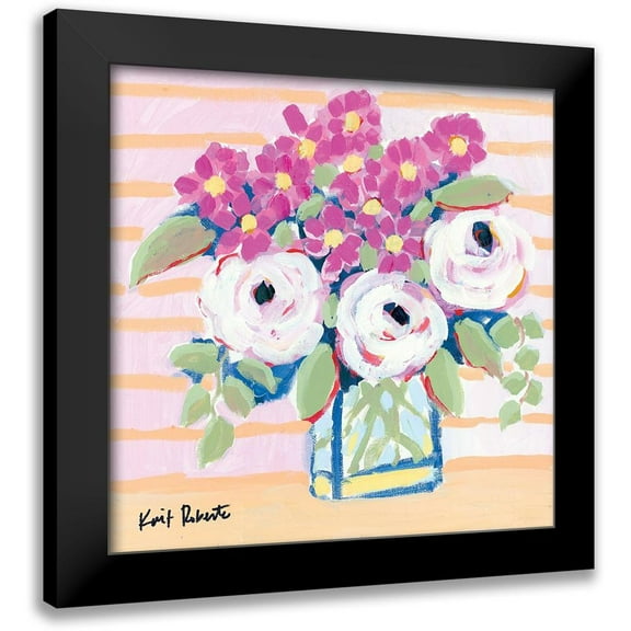 Roberts, Kait 12x12 Black Modern Framed Museum Art Print Titled - Market Bouquet