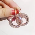 thumbnail image 3 of Stylish Rhinestone Earrings - Geometric Full Earrings for Modern Fashion Enthusiasts, 3 of 7