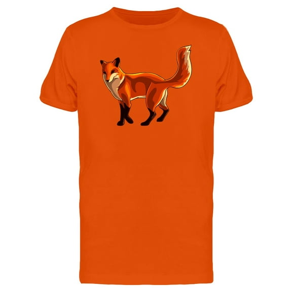 Forest Animal Fox Illustration Tee Men's -Image by Shutterstock