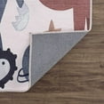thumbnail image 4 of Hauteloom Libra Living Room, Bedroom Machine Washable Area Rug - Dinosaur, Car - Beige, Brown, Terracotta - 7'10" x 10'2", 4 of 8