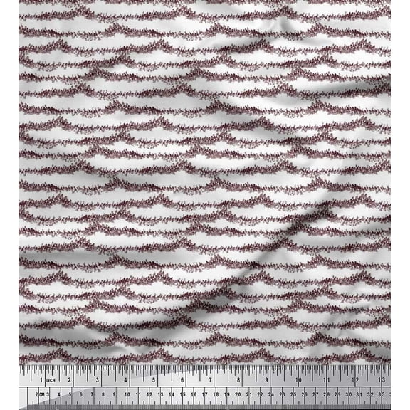 Soimoi Rayon Fabric Tree Shirting Decor Fabric Printed Yard 42 Inch Wide