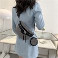 thumbnail image 4 of Bolso bandolera Rawiri con correa ancha para mujer, riñonera de piel para mujer con cartera, bolso de hombro brillante con diamantes de imitación y correa de hombro extraíble, bolso para, 4 of 4