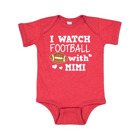 

Inktastic I Watch Football with My Mimi Gift Baby Boy Bodysuit