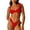 Red, variant on Wyongtao Women's Bandeau Bikini Strapless Tie Back High Cut Two Piece Swimsuit Bathing Suits,White S