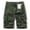 Army Green, variant on WWV Cargo Shorts Men Work Shorts for Men Construction Pockets Zipper Button Shorts Solid Color Casual Comfy Loose Fit Fitness Sports Workwear Pants Army Green L