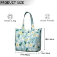 thumbnail image 5 of Flower Women's Large Weekend Travel Bag Moving Canvas Handbag Thick Double Layer Beach Weekend Travel Unisex Hospital Maternity Delivery with Toiletry Waterproof, 5 of 5