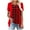 Red#a, variant on Fmbrln Womens Summer Short Sleeve T-Shirts Fashion V Neck Stripe Print Tops Casual Loose Long Hem False Two Piece Tees
