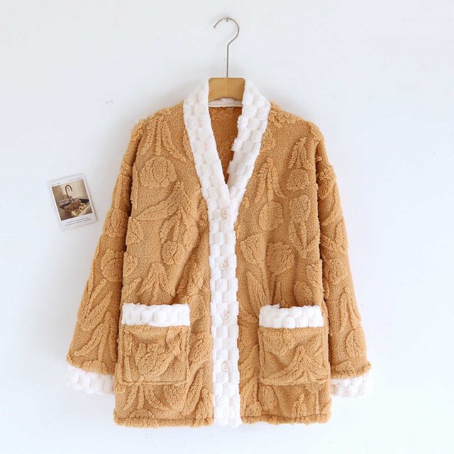 Ropa interior térmica para mujer, tops de invierno de color sólido, franela gruesa con forro polar añadido, talla grande, manga larga, ropa cálida para el hogar, top de poliéster para mujer