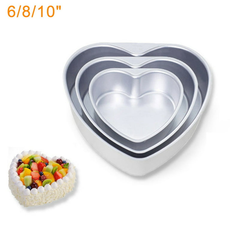  Kichvoe 7Inch Heart Shaped Cake Pan Cake Mold Removable Baking  Mold Fondant Mold Aluminum Cake Pan for Party Shop: Home & Kitchen