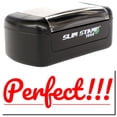 thumbnail image 1 of Slim Pre-Inked Perfect Stamp, Slim 1444, Ultra Slim Design, Impression Size 1/2" by 1-3/4", Up to 25,000 Impressions - Red Ink, 1 of 10