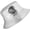 Silver, variant on Unisex Fashionable  Camping Bucket Hat Sun Protection Flexible Fold Furry Metallic Finish