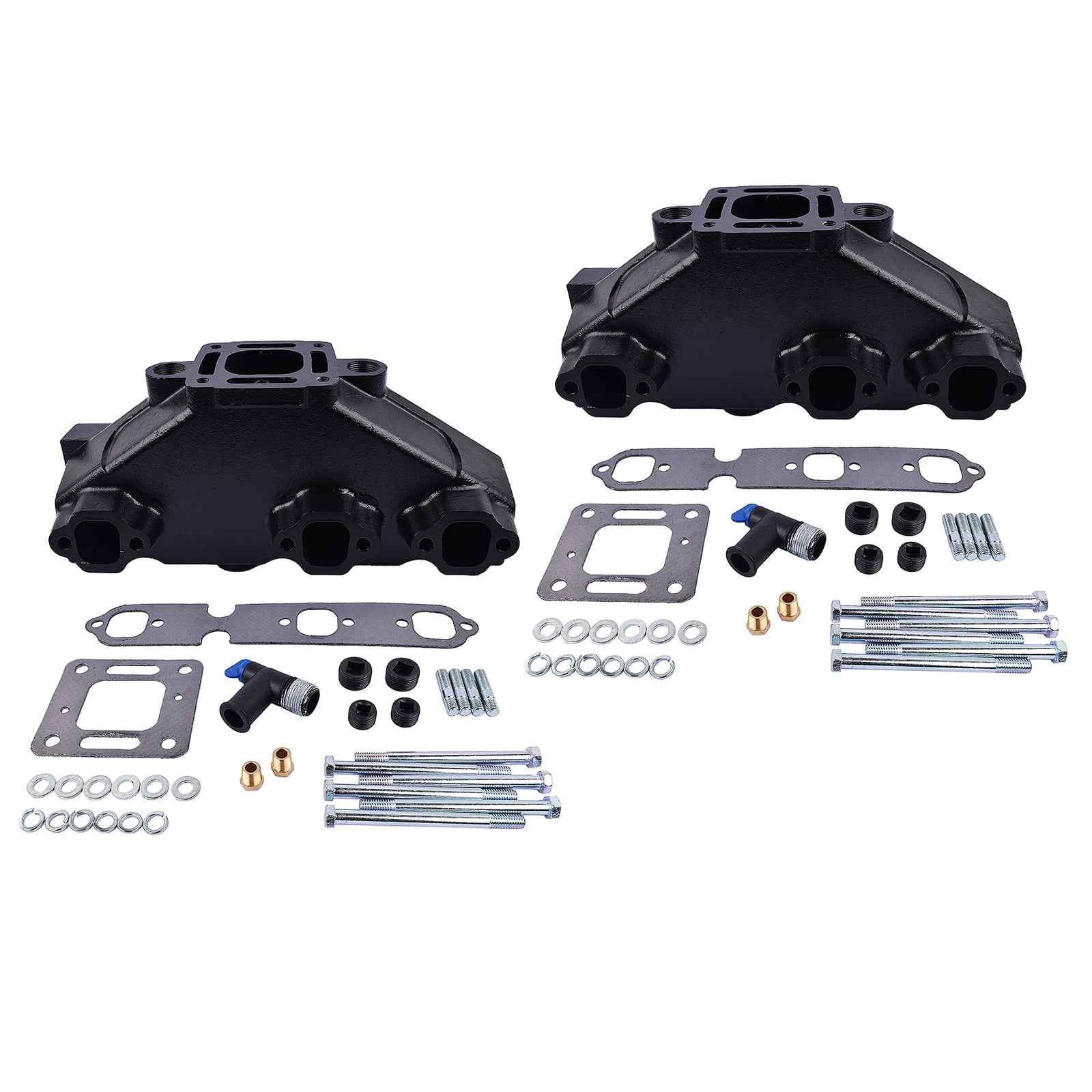 Mustrod 2x Exhaust Manifold for Mercruiser 4.3L V6 1985-2002, 175 185 205 model 99745 99746 99746A8