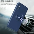 thumbnail image 2 of For iPhone XR Case, Slim Silicone | 360° Ring Holder Kickstand | Support Car Mount | Soft Gel Rubber Hybrid Bumper For iPhone XR Phone Cover for Girls Women,Orange, 2 of 8