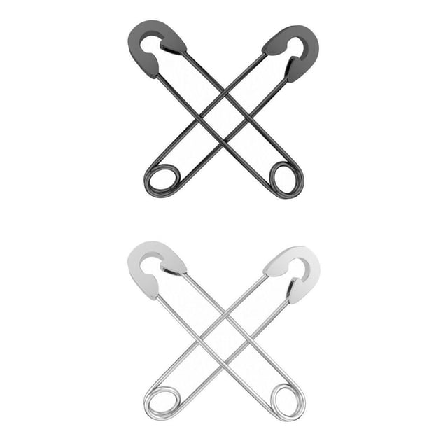 2x Pendientes Pendientes con pasador de seguridad punk Joyas para perforar oreja. Yinane Pendientes de imperdible