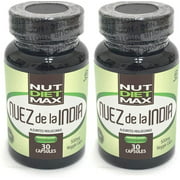 2 Bottles Nut Diet Max Nuez de la India Weight Loss High Quality
