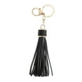 thumbnail image 1 of PU Leather Tassels Key Chain Women Keychain Bag Pendant Car Key Chain (Black), 1 of 2