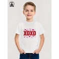 thumbnail image 4 of MAWOTEA Happy Valentine's Day Themed Graphic T-shirts for Kids,Boys and Girls Short Sleeve Crew Neck,Ideal Gift for Birthday,Size 3Year-13Year, 4 of 5