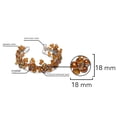 thumbnail image 4 of Refined Cultured Freshwater Bronze Pearl Flower Embellishment Cuff Bracelet, 4 of 6