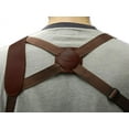 thumbnail image 3 of Barsony Right Hand Draw Horizontal Brown Leather Shoulder Gun Holster Size 2 Charter Arms Rossi Ruger LCR S&W  .22 .38 .357 Revolvers, 3 of 4