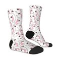 thumbnail image 4 of Yiaed Cute Rabbit Print Great elasticity Crew Socks Sports socks for Men and Women, 4 of 5