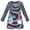 Blue Easter Egg, variant on Girls Dress Blue Christmas Rainbow Santa Claus Skiing Snow New Year 4 Years