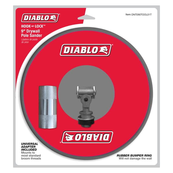 Herramienta para postes Drywall Sander Diablo de 9 pulgadas con adaptador