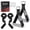 Black, variant on Exercise Handles & Lifting Straps Set - Replacement Gym Handles for Cables Machine, Pulley System, Strength Trainer, Pull Down Workout Handles, Pilates,  Gym  Attachments