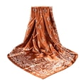 thumbnail image 4 of YUEHUA Satin Silk Scarf Bandana Women Square Satin Hair Wrap Head Scarf Lightweight Neck Scarves Floral Design, 4 of 4