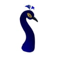 thumbnail image 5 of yotijay Peacock Mannequin Head Floral Arrangement Decor Home Decor for Bridal Shower Blue, 5 of 9