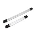 thumbnail image 2 of Support de Rouleau Mobile pour Meubles 2 Ensembles Support de Rouleau Mobile Base Surélevée pour Meubles Roues Mobiles pour Réfrigérateur Laveuse Argent, 2 of 8