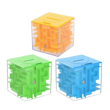 3Pack Money Maze Puzzle Box, Money Holder Puzzle for Kids and Adults Birthday for Kids