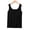 Black, variant on qelini Tank Top Gym Men Big and Tall Long Vest Top Crewneck Sleeveless Shirt Vest Solid Color Cloths